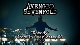 Avenged Sevenfold - Nobody - LIVE in CHARLOTTE, NC 2023 (BEST 4K VIDEO) | #avengedsevenfold #live