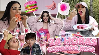 24 HORAS COMIENDO ROSA 💖Kimberly Loaiza