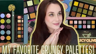 TOP 10 FAVORITE GRUNGY EYESHADOW PALETTES!
