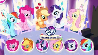 My Little Pony: Harmony Quest - Rainbowdash, Pinky Pie, Apple Jack, Rarity and Flutter Shy| 5 ponies