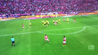 Robert Lewandowski Goal - FC Bayern Munich vs Borussia Dortmund 2:0 2017