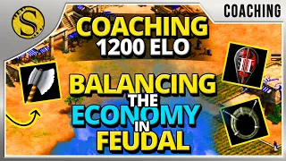 Coaching 1200 | Balancing the economy for feudal age is important!