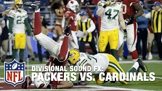 Packers vs. Cardinals Mic'd Up NFC Divisional Round Playoffs (2015) | NFL Films | Sound FX