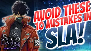 TOP 10 MISTAKES TO AVOID IN SOLO LEVELING ARISE GLOBAL! Guide For All Players Hindi India