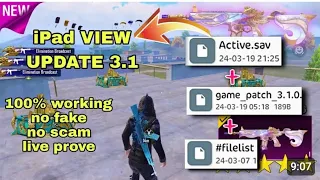 HOW TO GET IPAD VIEW IN UPDATE 3.1 PUBG 😈 NEW BEST WORKING METHOD FOR PUBG IPAD VIEW 🔥 100% NO FAKE