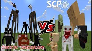 Trevor Henderson's Creatures (Rhex) VS SCP Foundation (Minecraft PE)