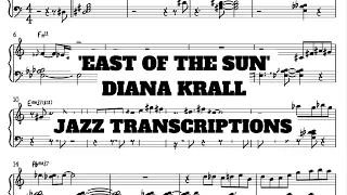 East Of The Sun | Diana Krall | Jazz Transcriptions