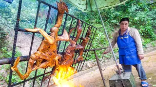 Chinese Food - Amazing SICHUAN BBQ in Mountain Village, China!