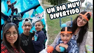 Fuimos a ver Como entrenar a tu Dragón 3 | Día de Película y Parque | Family Juega