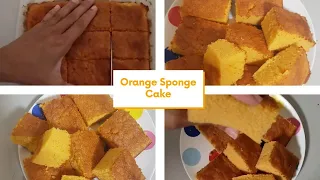 Orange Sponge Cake Recipe | How to Make Orange Sponge Cake | Orange Cake | Sponge Cake Recipe 🍰