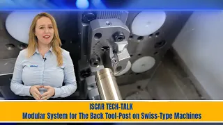 ISCAR TECH-TALK - ISCAR's Modular System for The Back Tool-Post on Swiss-Type Machines