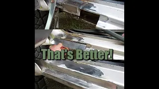 Toyota Hilux surf sill repairs and more bumper fab