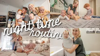 REAL night routine with 3 KIDS... *toddler + infant twins*