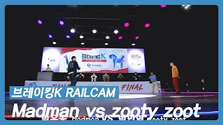 [BREAKING K/FINAL] #Madman vs #ZootyZoot #RAILCAM #Roundof16 #BBOY