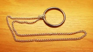 Focus Puzzle - Ring and Chain - Фокус-Головоломка - Кольцо и цепочка