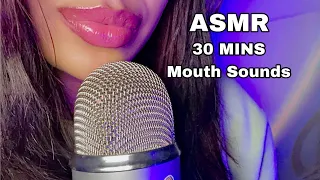 ASMR~ Wet Mouth Sounds (Upclose & 100% Sensitivity) 30 MINS!