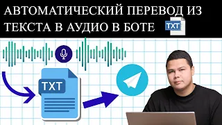 Как создать телеграмм бот для транскрибации аудио в текст | СhatGPT в 2024