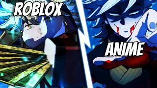 All Anime Blood Demon Arts VS Roblox Demon Slayer Blood Demon Arts!!! | Project Slayers