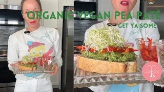 ORGANIC VEGAN PEA PATÉ DELIGHTFUL PLANTBASED HEALTHY RECIPE