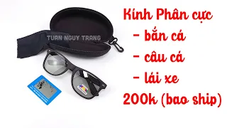 Kính phân cực hỗ trợ nhìn Bắn cá, câu cá, kính mát phân cực giá rẻ