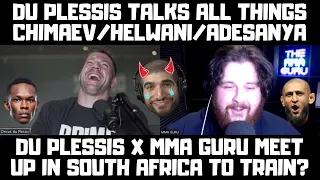 The MMA Guru & Dricus Du Plessis Interview! Adesanya & Helwani Beef? Title Shot? Usman vs Chimaev?