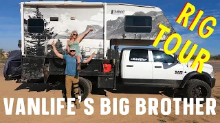 DIY Renovated Truck Camper TOUR - Full Time RV Couple Creates The Cutest Truck Camper On Youtube