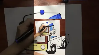 Poli Robocar drawing color book for kids Benny