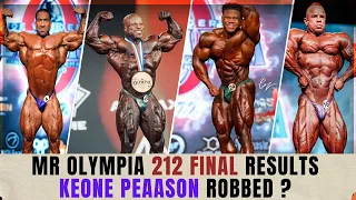 Mr. Olympia 212  Final Results + Did Keone got Robbed ?