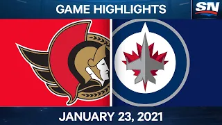 NHL Game Highlights | Senators vs. Jets - Jan. 23, 2021