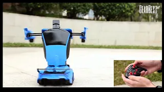 Remote Control Robot One Button Transformation Car Toy