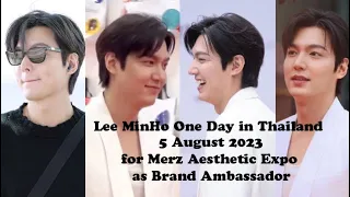 Lee Min Ho One Day in Thailand Part 1, 5th August 2023, for Merz Aesthetic Expo as Brand Ambassador.