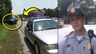 Cop Finds Parked Car On Highway, Spots Occupant With ‘Ear Protection’