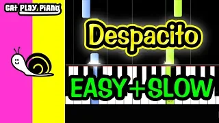 Despacito - Piano Tutorial Easy SLOW + Free Sheet Music PDF - Luis Fonsi ft. Daddy Yankee