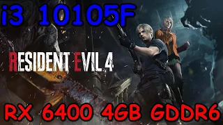 Resident Evil 4 - RX 6400 + i3 10105F | AMD FSR 2