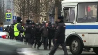 Police detain dozens at Moscow opposition protest