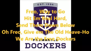 Fremantle Dockers theme song (Lyrics) AFL Sing-A-Long