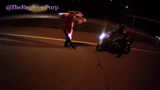 Biker kicks Cleveland cop in the face ! (full Vid)