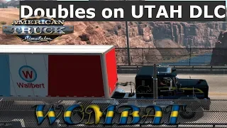 ATS 1.36 - UTAH DLC - Double trailers from Page to Provo (No commentary)