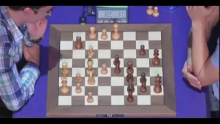 Caruana immediately took f7 after magnus carlsen's blunder