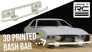 (Re-upload) Firebird Drift Build: Part 5 Designing and 3D Printing Custom Bash Bar and Rear Panel
