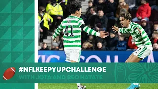 🏈  Celtic FC's Jota & Reo Hatate take part in the NFL Keepy Up Challenge on Super Bowl Weekend!