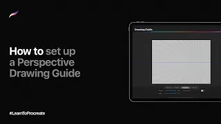 How to set up a Perspective Drawing Guide in Procreate