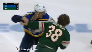 Brayden Schenn vs Ryan Hartman Mar 25, 2021