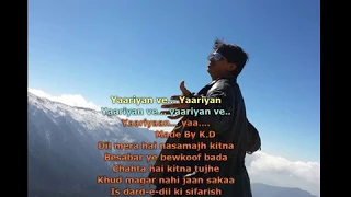 Baarish Yaariyan Karoke with Lyrics