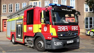 London Fire Brigade - A342 Edmonton Pump Turnout