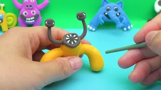 DIY Clay videos - Making Garten of Banban 3 Monsters Sculptures Timelapse Part 2 with polymer clay
