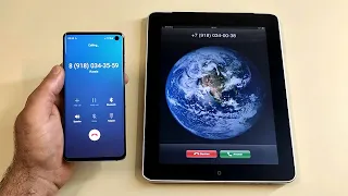 Samsung Galaxy S10 vs Apple iPad 2010 Incoming Call & Outgoing Call