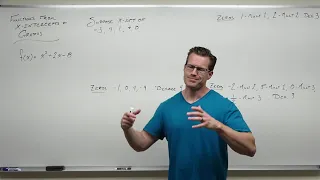 Creating Polynomials from Real Zeros (Precalculus - College Algebra 30)