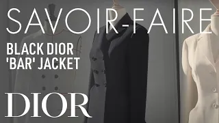 Black Dior 'Bar' Jacket Savoir-Faire