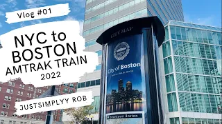 NYC to BOSTON (On Amtrak) - Travel Vlog